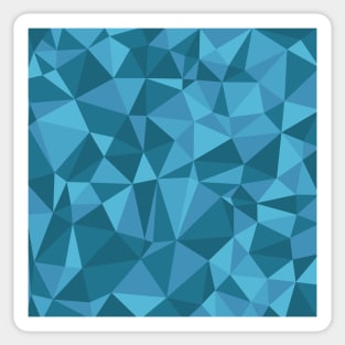 Blue Triangles Sticker